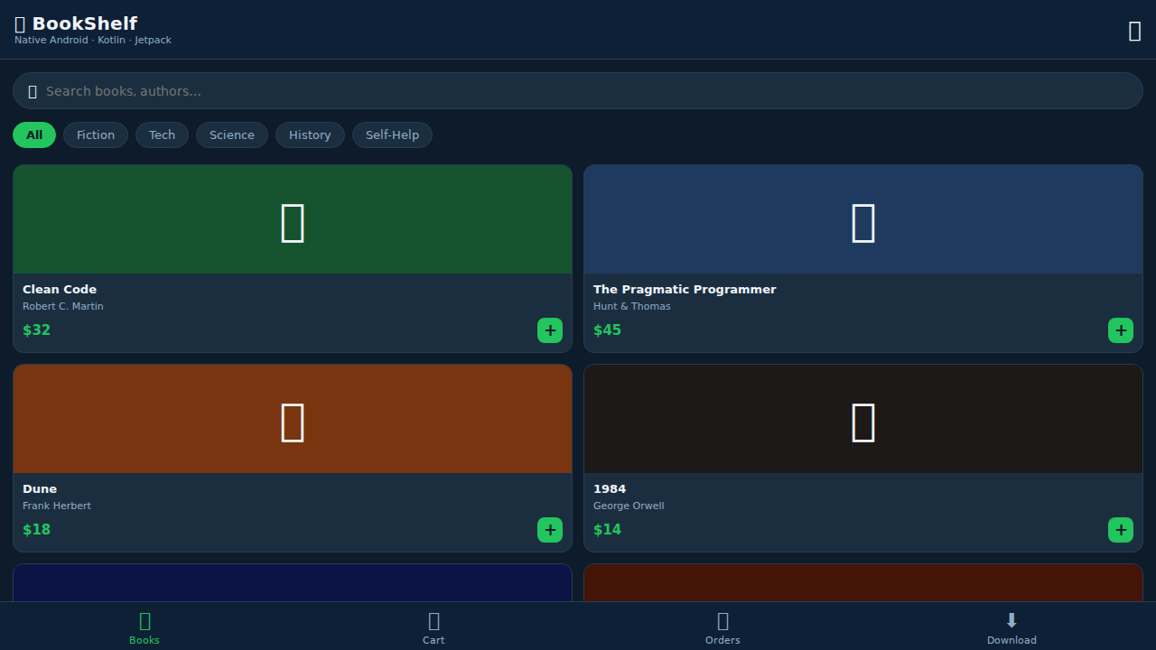 Book App Android screenshot