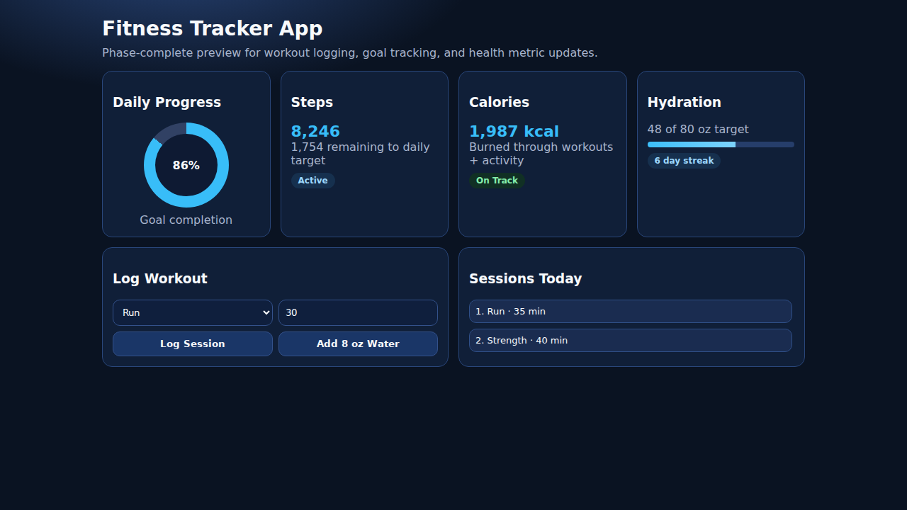 Fitness Tracker App