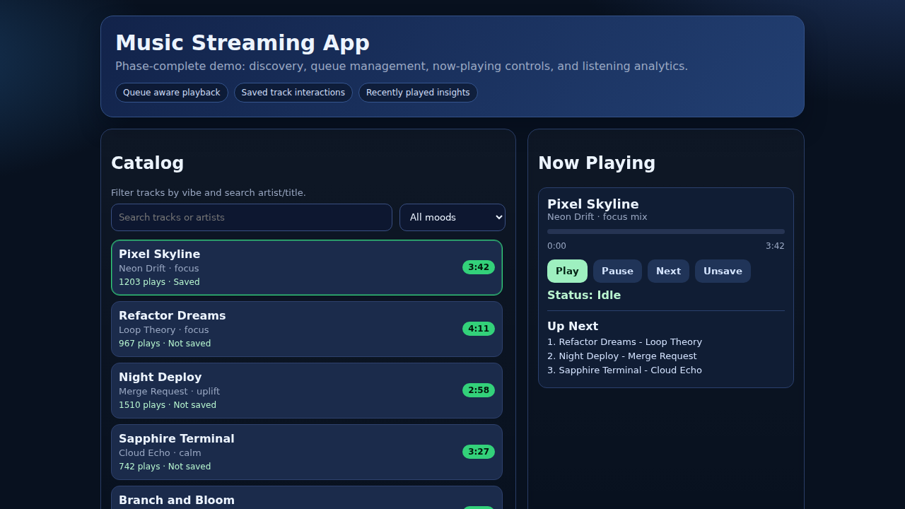 Music Streaming App